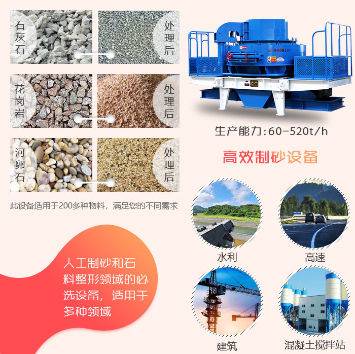 紅星機器生產(chǎn)出來的制砂設(shè)備當(dāng)中的VSI制砂機